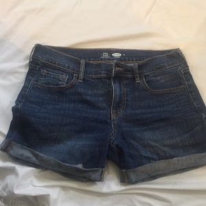 Dark Jean Shorts
